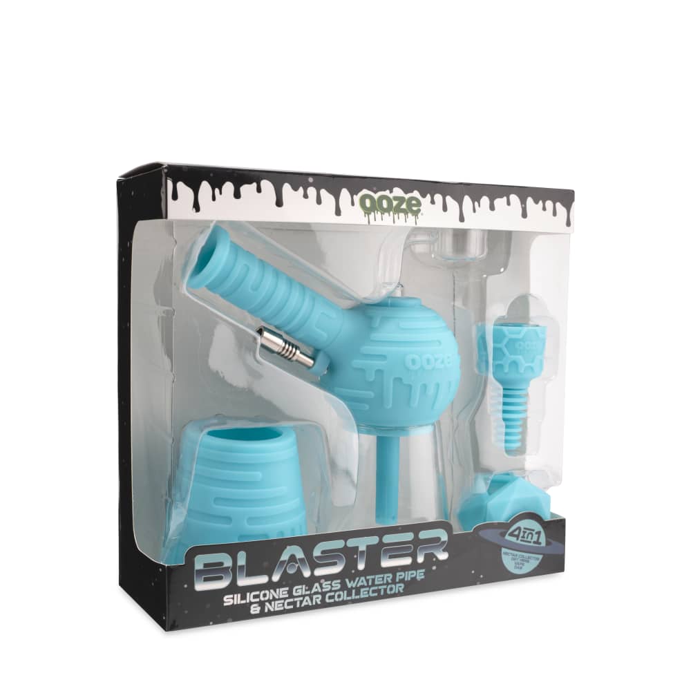 Blaster - Silicone Glass 4-In-1 Hybrid - Aqua Teal - Image 10