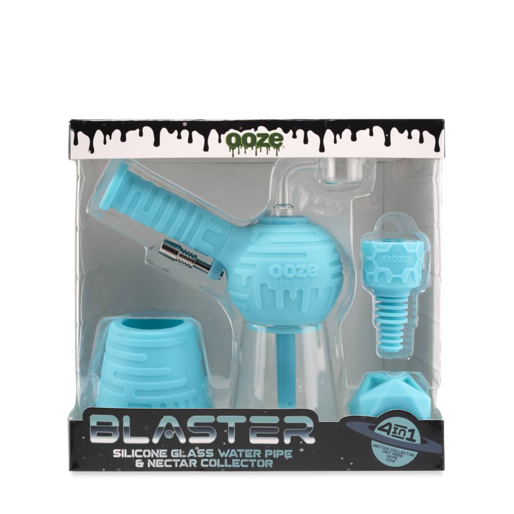 Blaster - Silicone Glass 4-In-1 Hybrid - Aqua Teal - Image 8