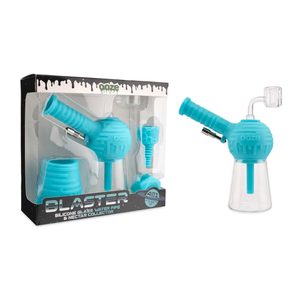 Blaster - Silicone Glass 4-In-1 Hybrid - Aqua Teal - Image 9