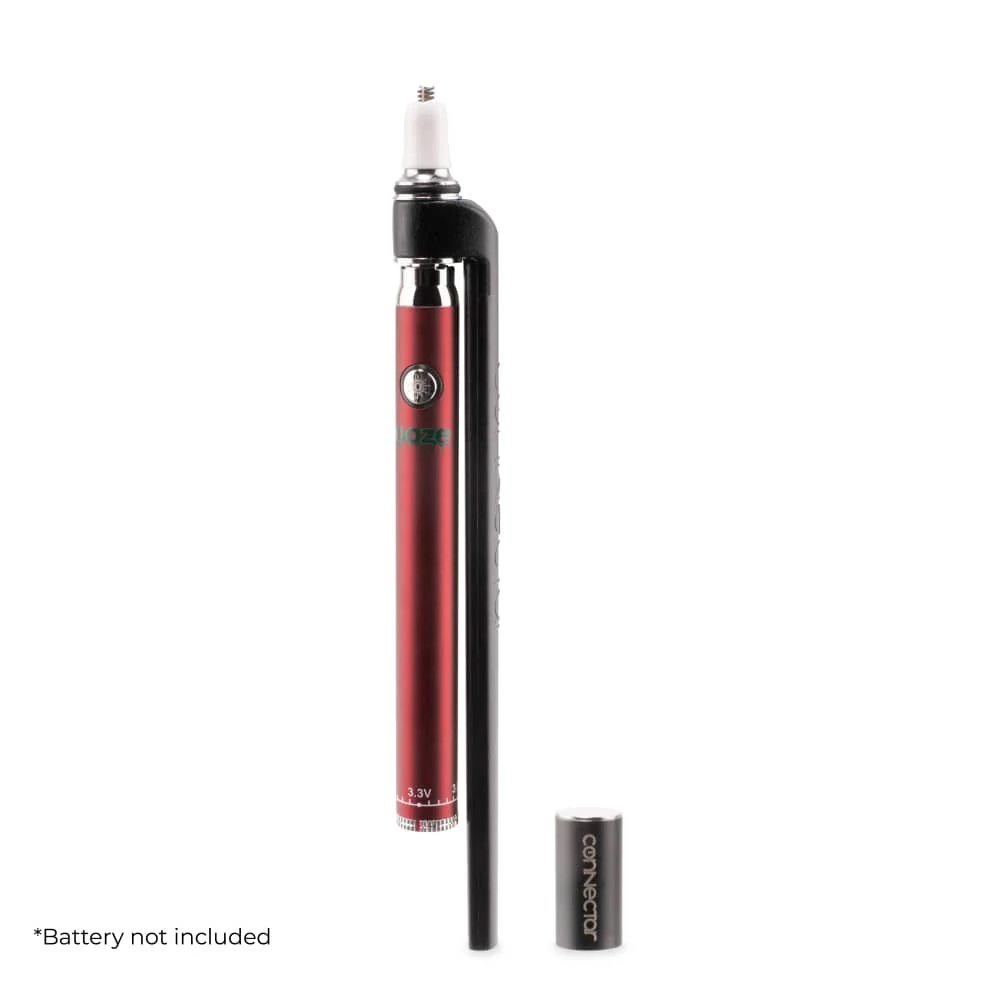 Ooze x Stache ConNectar – 510 Thread Dab Straw Attachment – Black - Image 4