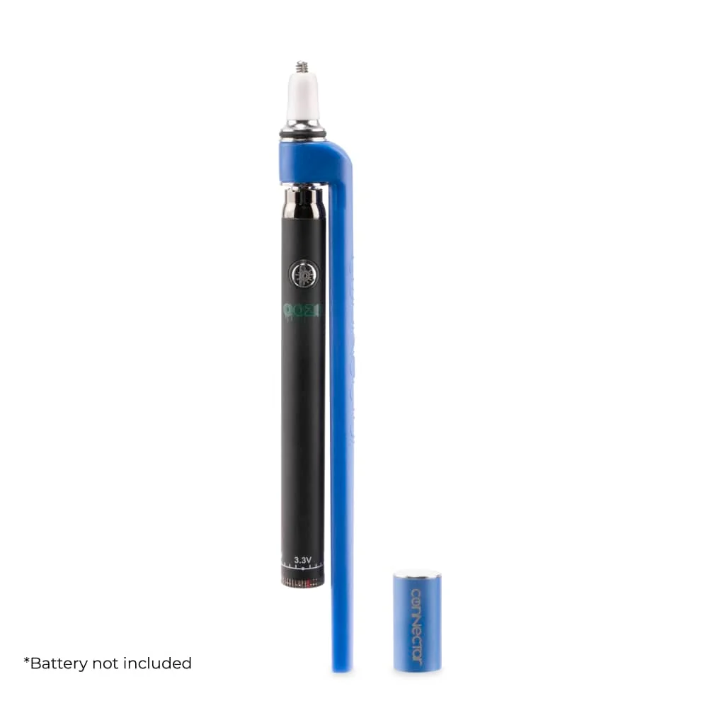 Ooze X Stache Connectar - 510 Dab Straw Attachment - Blue - Image 4