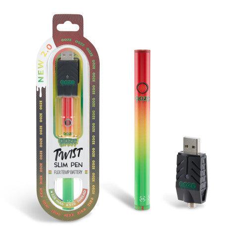 Twist Slim Pen 2.0 - 320 mAh Flex Temp Battery - Rasta - Image 5