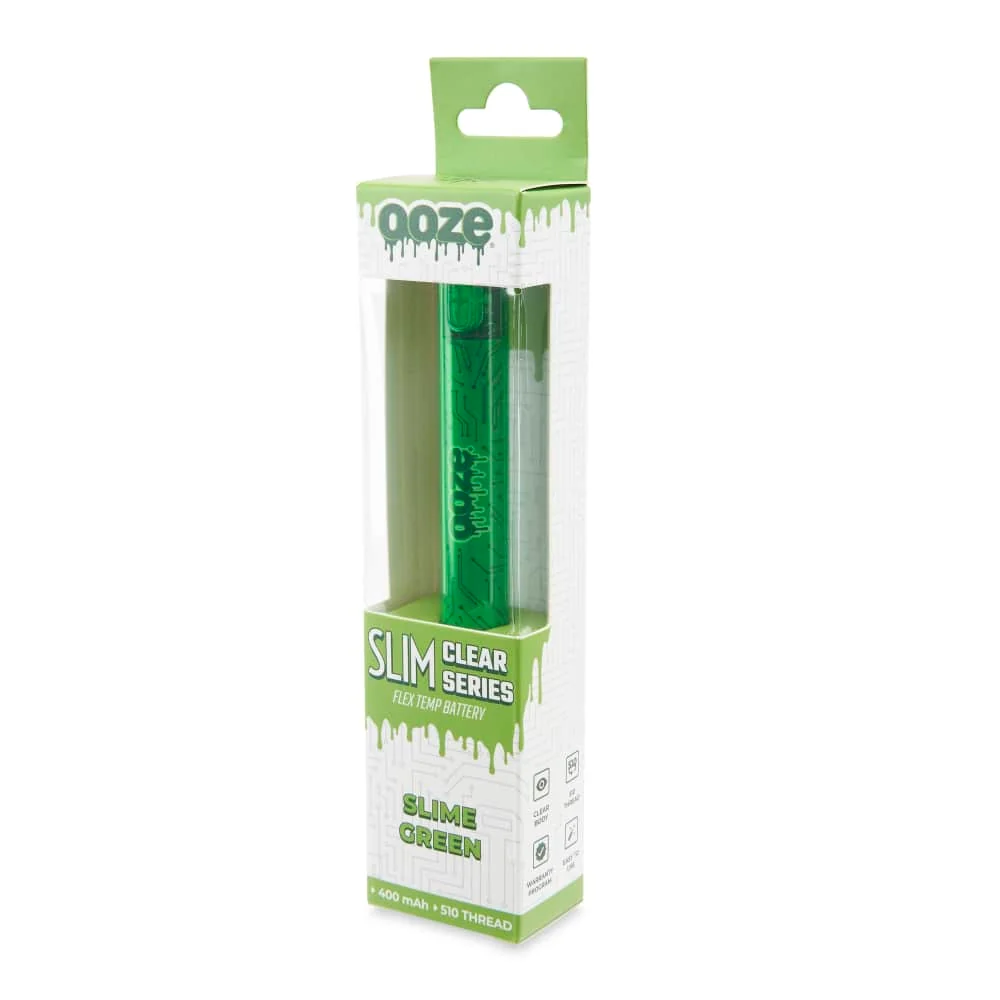 Slim Clear Series Transparent 510 Vape Battery – Slime Green - Image 7