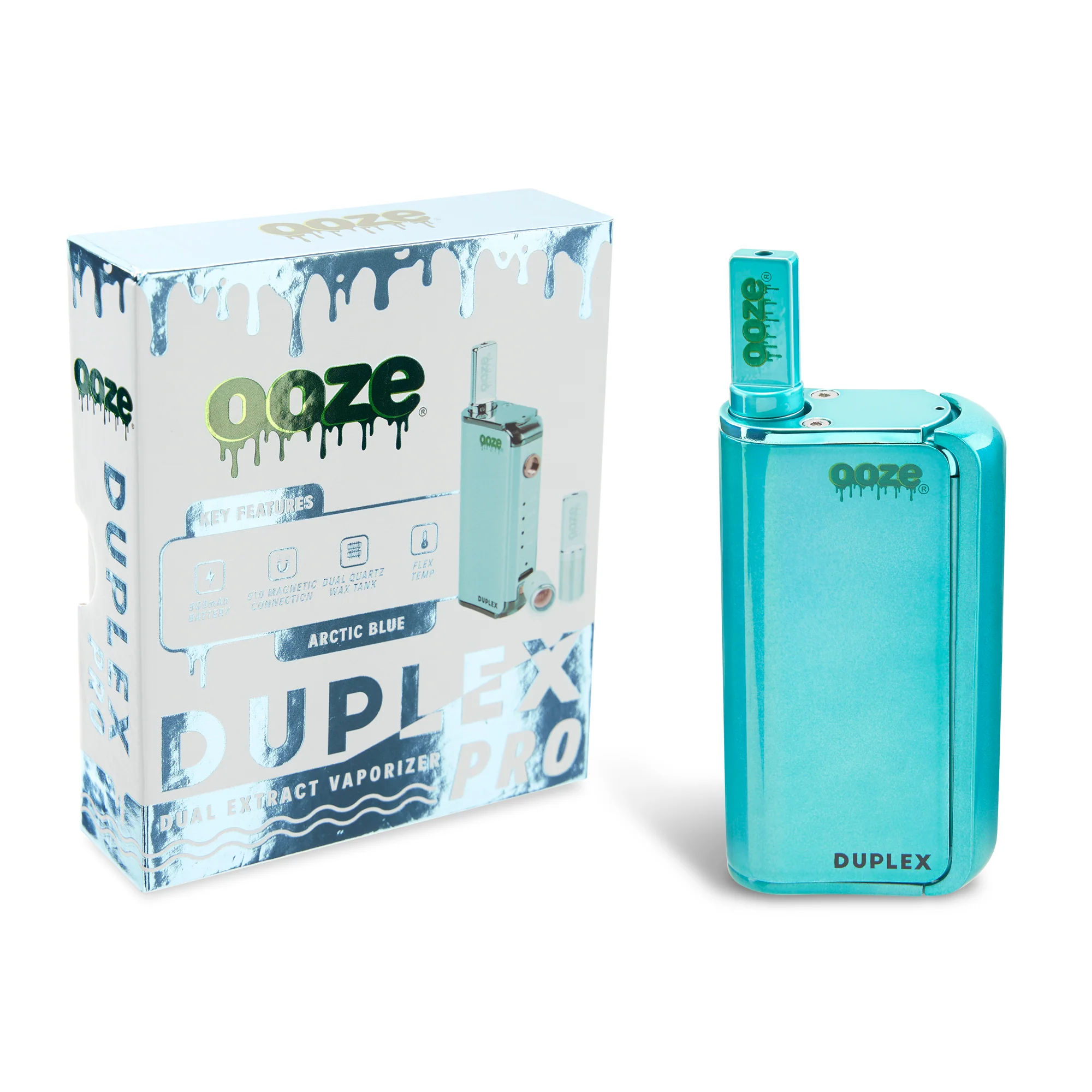 Duplex Pro – 900 mAh – Cartridge & Wax Vaporizer - Arctic Blue - Image 7