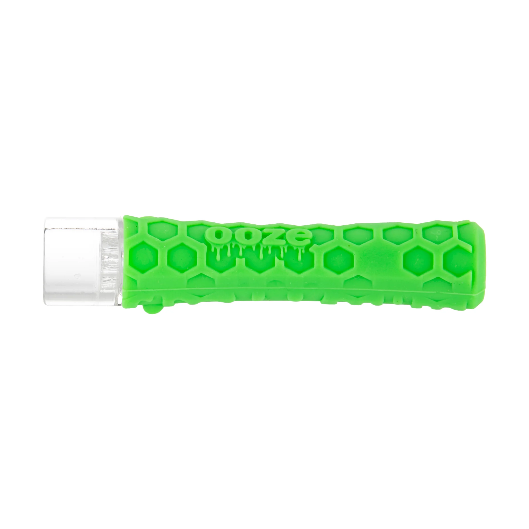 Ooze Piper Silicone Glass Hand Pipe & Chillum - Slime Green - Image 5