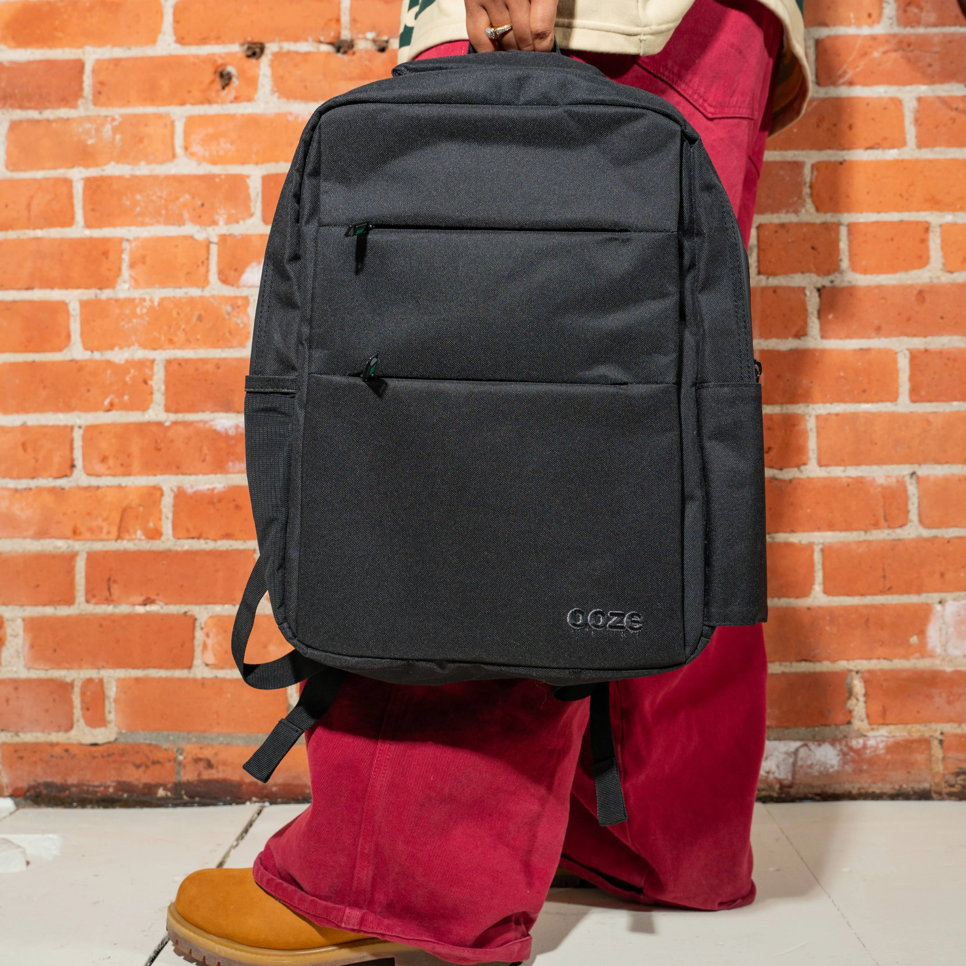 Ooze Smell Proof Backpack - Traveler Series - Black - Image 2