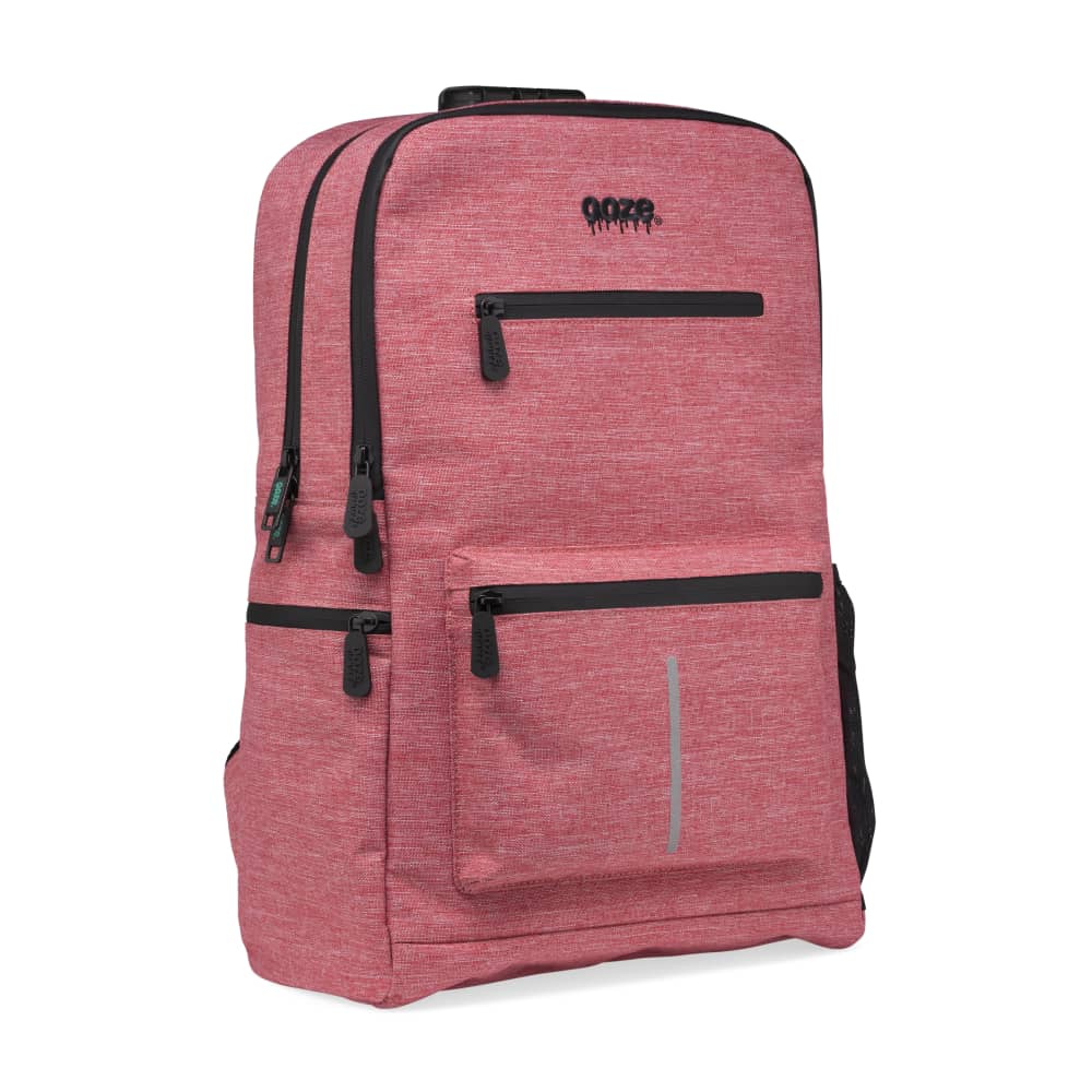 Ooze Traveler Smell Proof Locking Backpack - Coral Red - Image 5