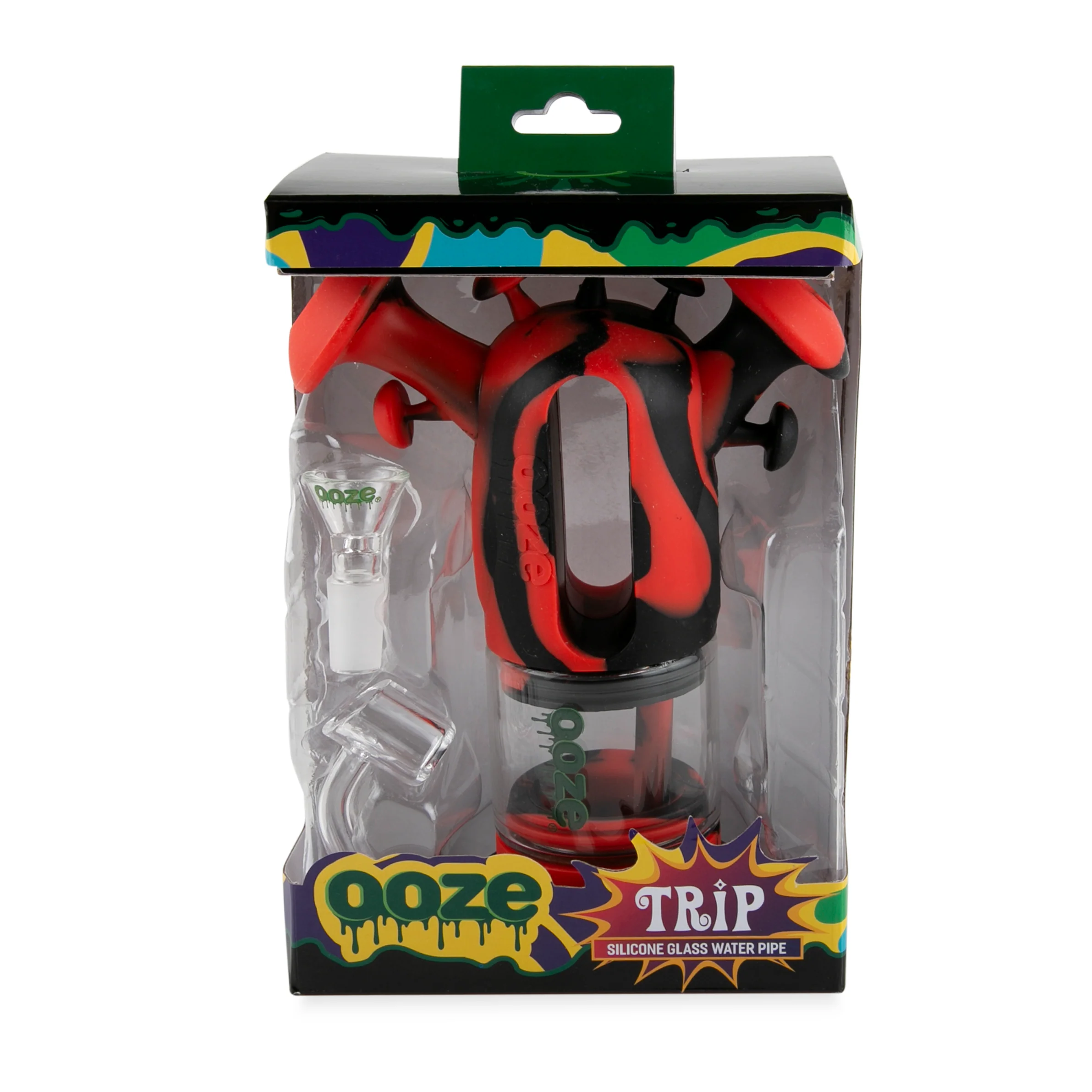 Ooze Trip Pipe Silicone Water Bubbler & Dab Rig - Lava - Image 7
