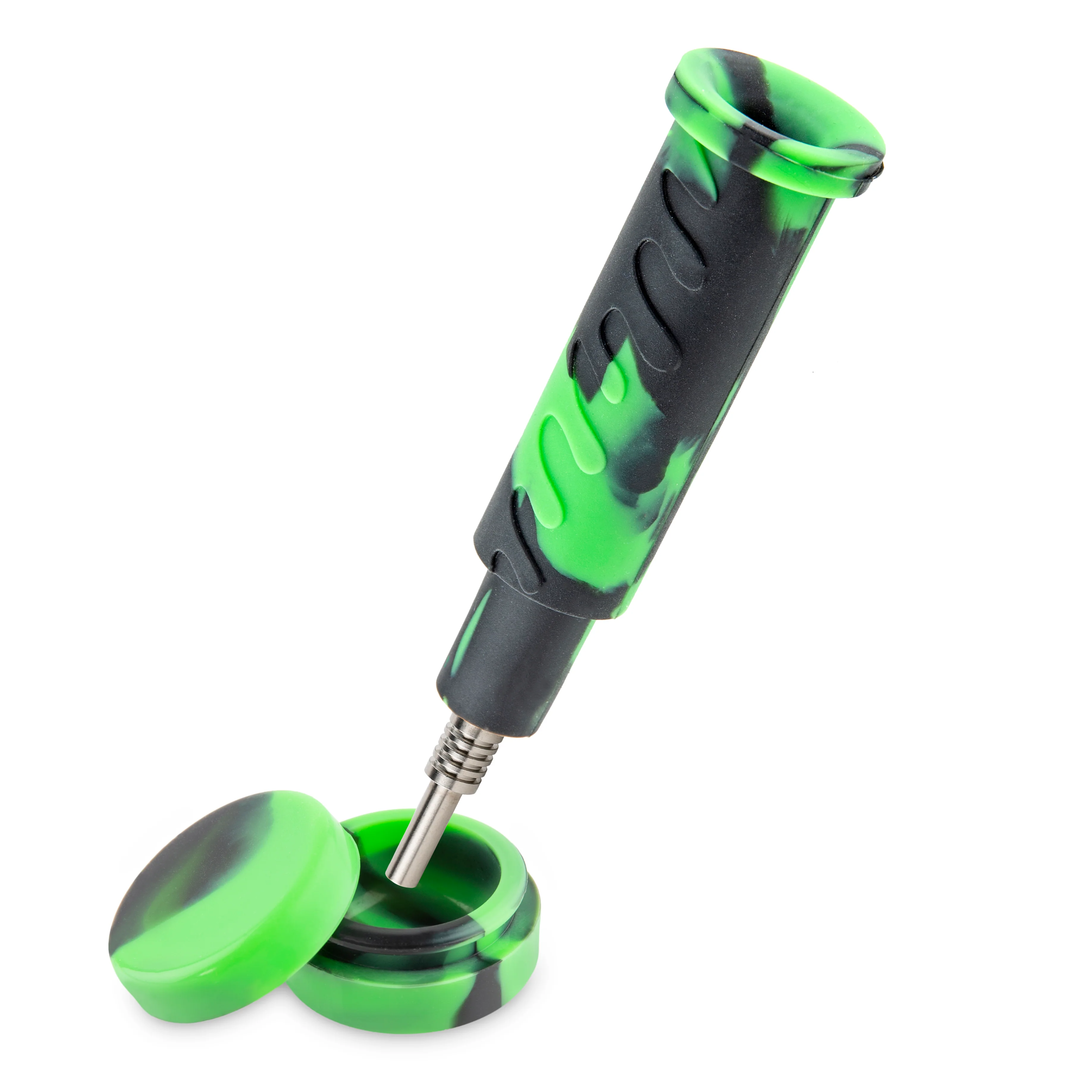 Ooze Swerve Silicone Water Pipe, Dab Rig & Dab Straw - Chameleon - Image 5