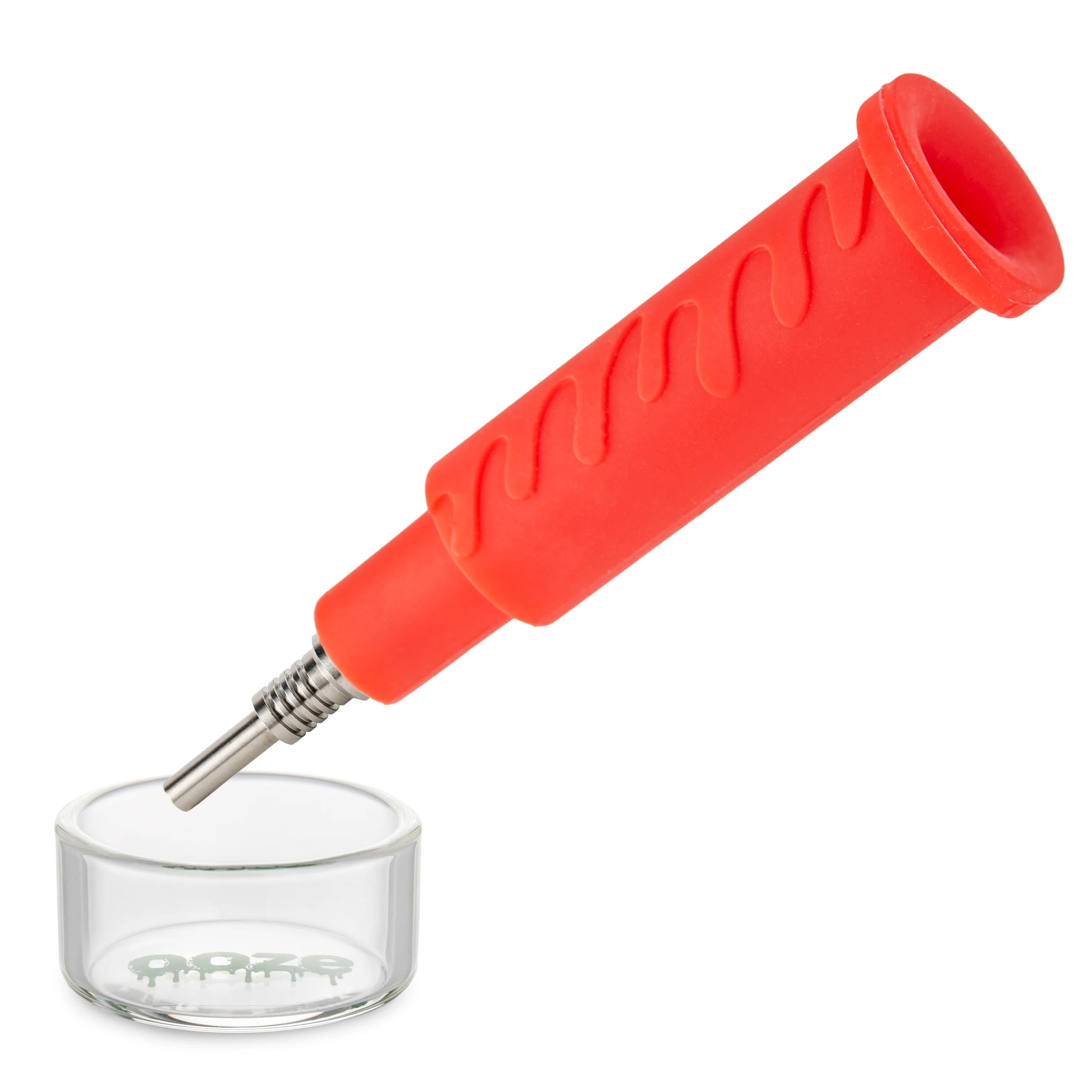 Ooze Swerve Silicone Water Pipe, Dab Rig & Dab Straw - Scarlet - Image 5