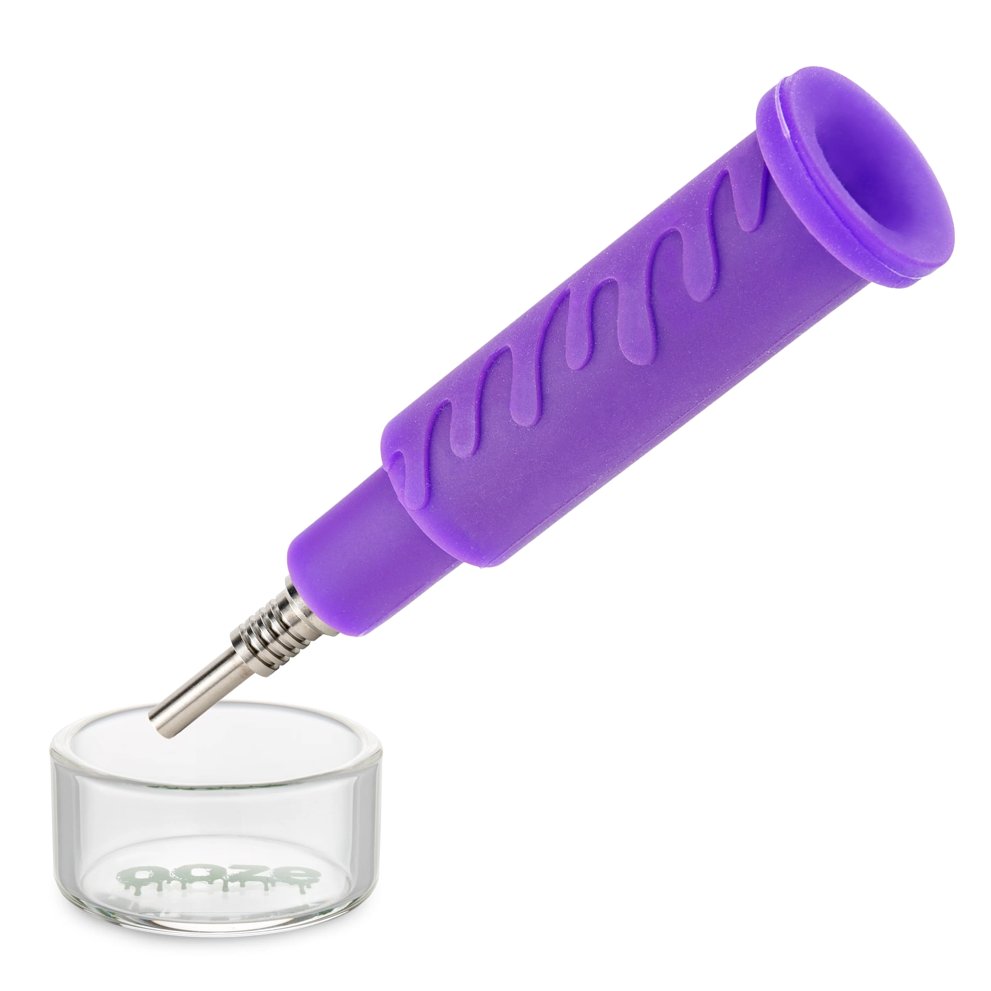Ooze Swerve Silicone Water Pipe, Dab Rig & Dab Straw - Ultra Purple - Image 6